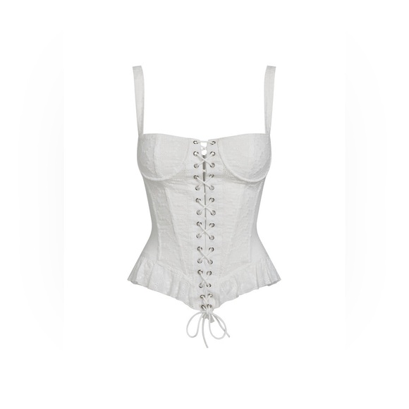 Lioness PROPHECY TIE UP CORSET | PORCELAIN C11 - Picture 4 of 6